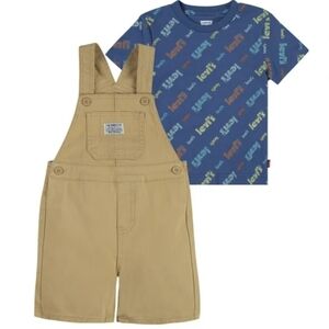 Levi's Toddler Boys Overall 2 Piece Set Size 4T
